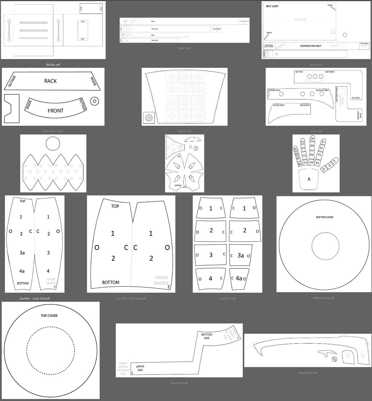 Hero Cosplay Costume | Armor Pattern | COMPLETE SET