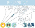 Genshin Impact | Sara Kujou | Mask | Pattern Lifesize 1:1 Template Blueprint