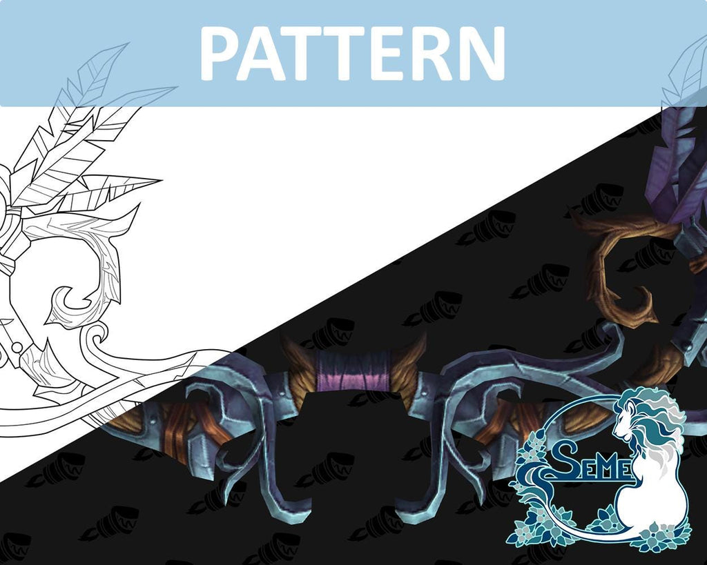 WoW | Bow | Tyrande Whisperwind pattern | Ironfeather Longbow | Blueprint