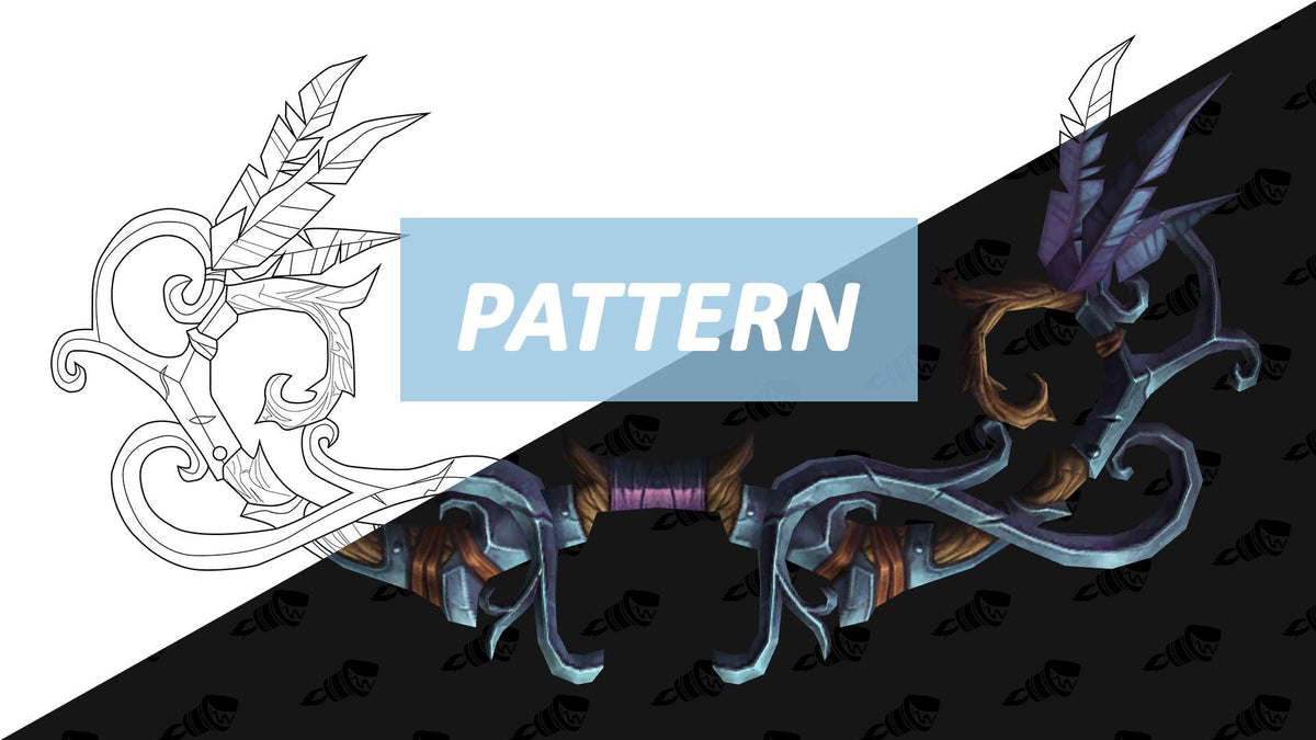 WoW | Bow | Tyrande Whisperwind pattern | Ironfeather Longbow | Blueprint