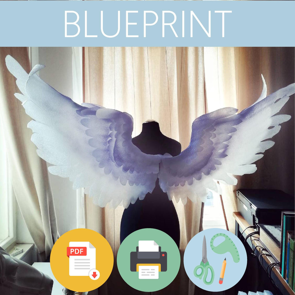Easy Low Budget | Wings | Cosplay | Costume | lifesize blueprint