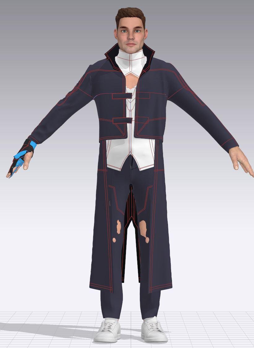 Kevin Kaslana | Honkai Impact | Sewing Pattern