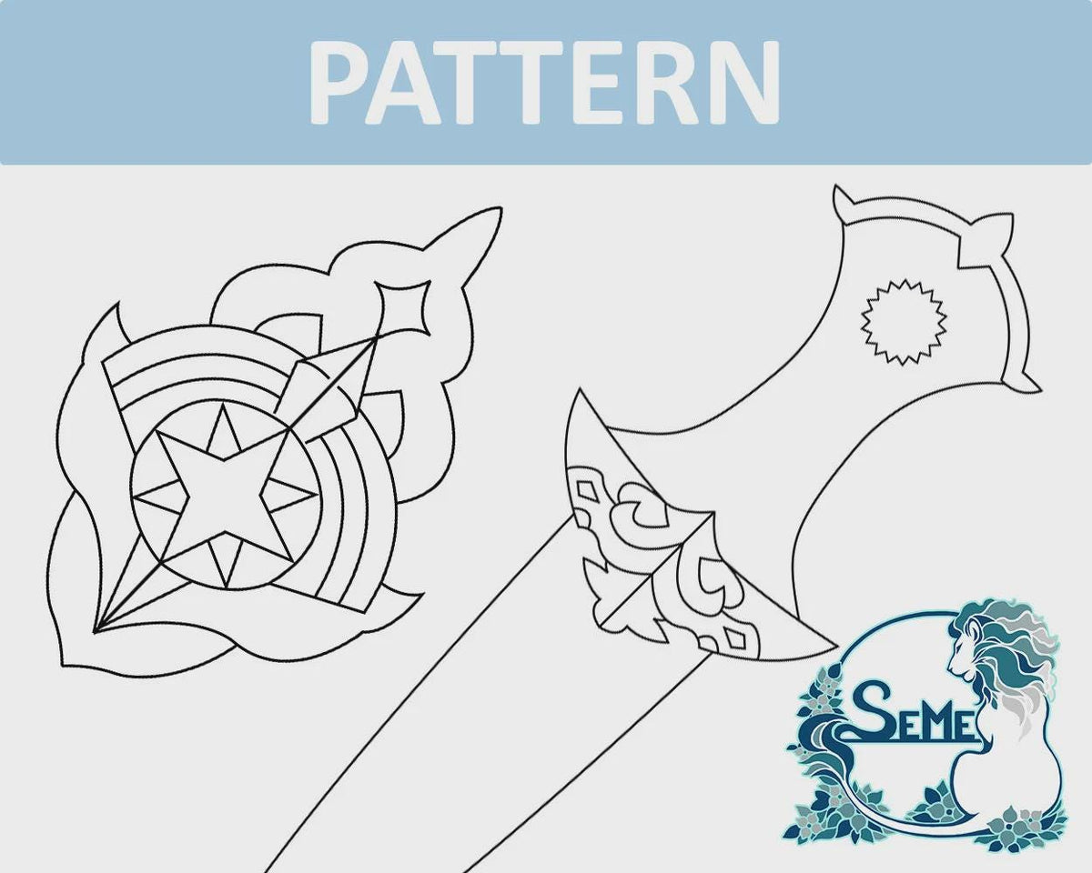 FE3H | Byleth costume | dagger + medallion accessories | pattern blueprint