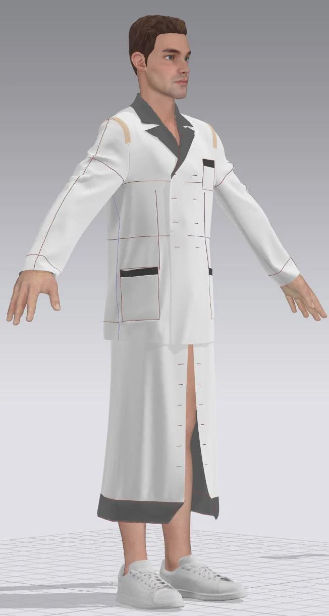 Shinra | abrigo | FF | Patrón de costura