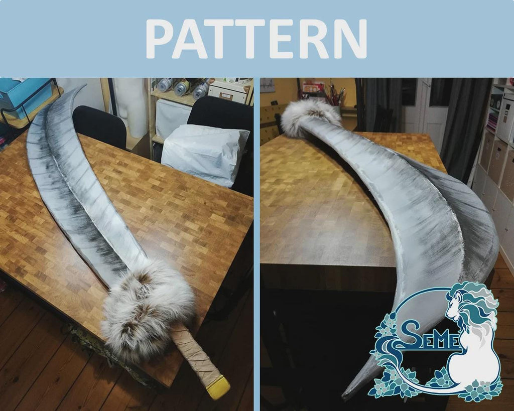 Tessaiga inspired great sword cosplay costume pattern blueprint