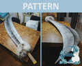 Tessaiga inspired great sword cosplay costume pattern blueprint