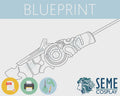Bow Ancient Arrow Pattern | Lifesize 1:1 Template Blueprint