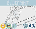 Sorey Bow - Pattern | Lifesize 1:1 Template Blueprint