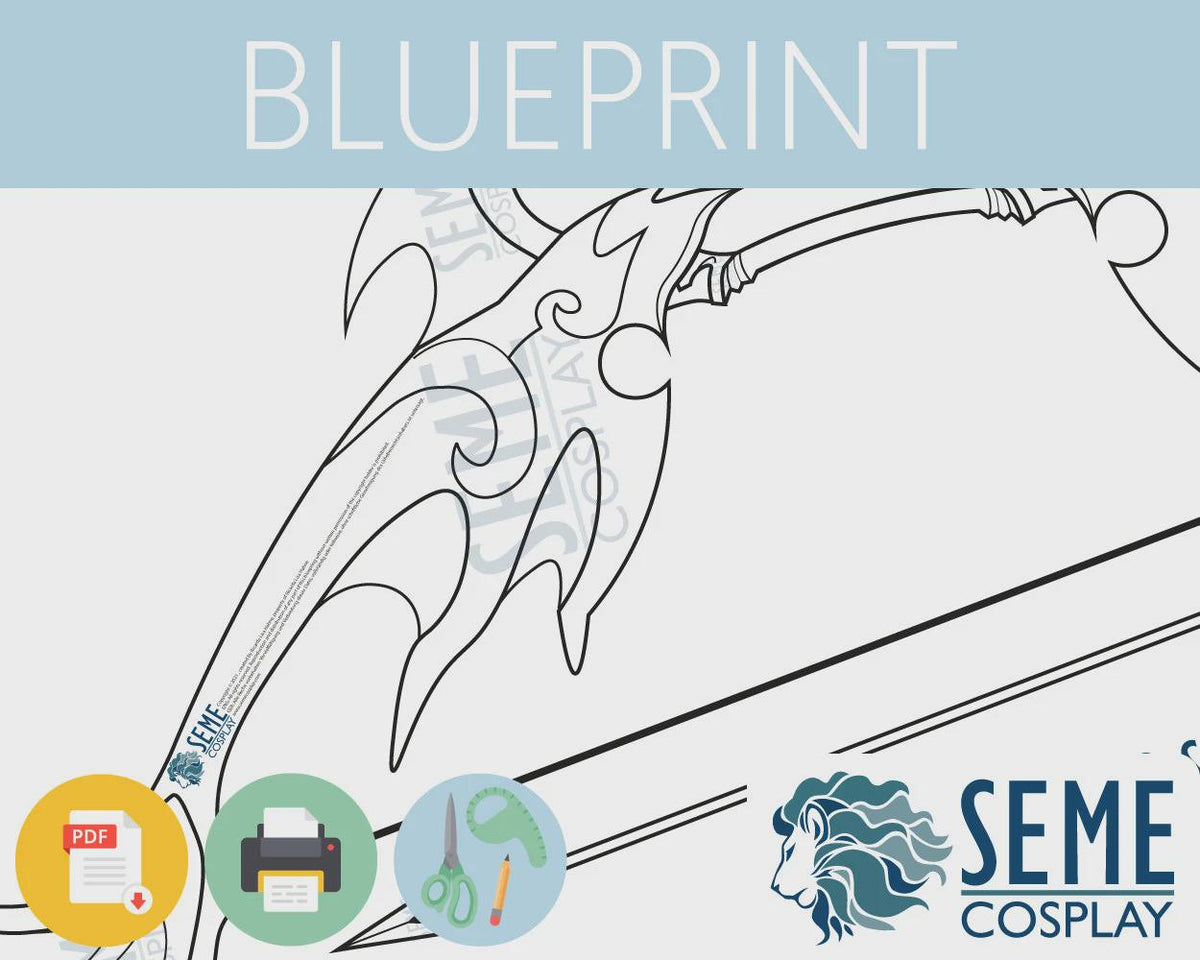 Sorey Bow - Pattern | Lifesize 1:1 Template Blueprint