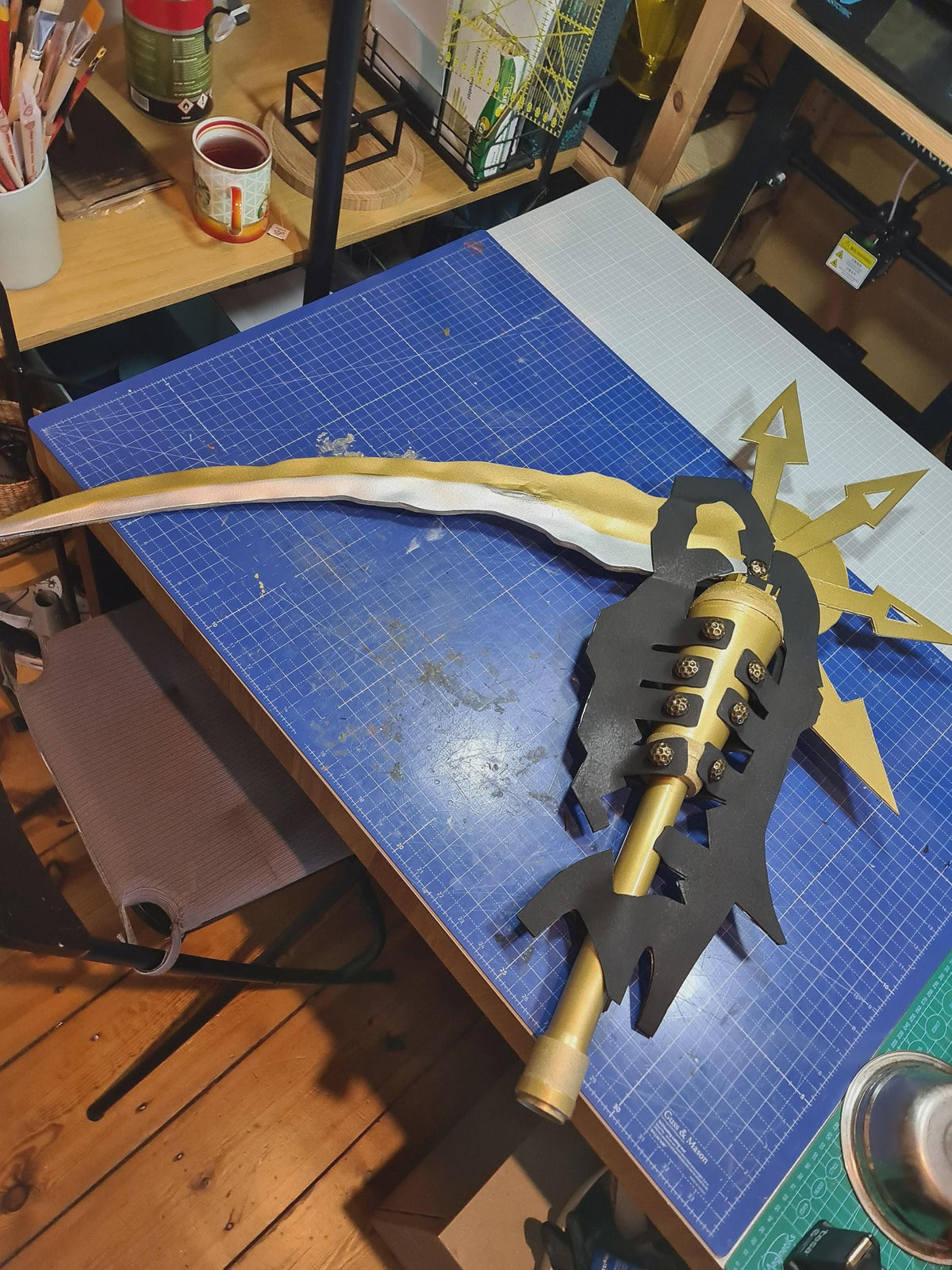 Max Black | Scythe | Pattern Lifesize 1:1 Template Blueprint