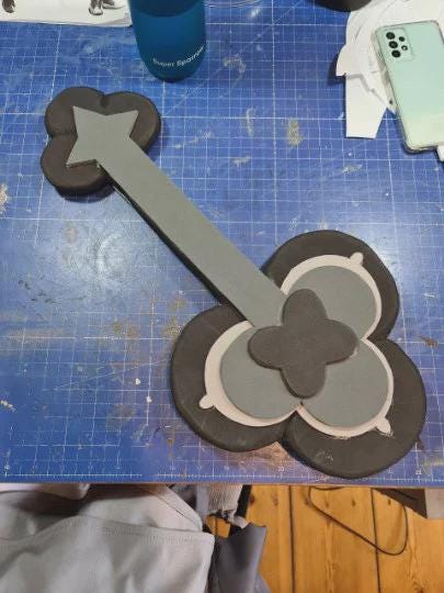Clover | Lute | Pattern Lifesize 1:1 Template