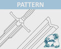TDP | Soren Cosplay | Sword and Sheath pattern | blueprint