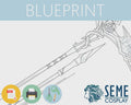 Rita Rossweisse | Scythe - Pattern Lifesize 1:1 Template Blueprint