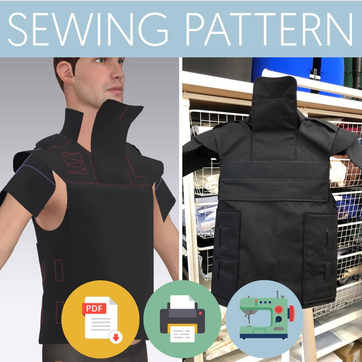 Padded Vest | Sewing Pattern