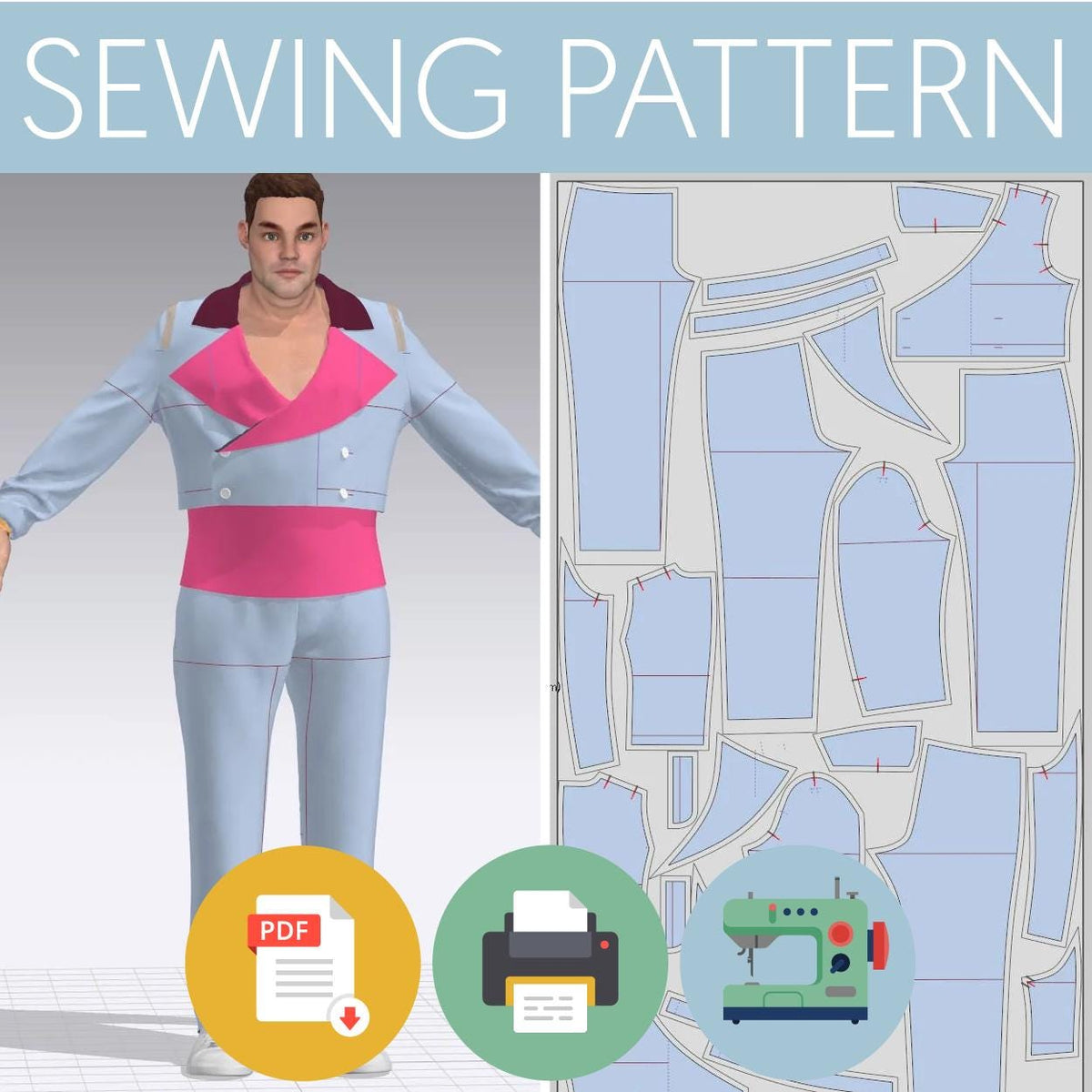 Goro | Disco Costume | Sewing Pattern