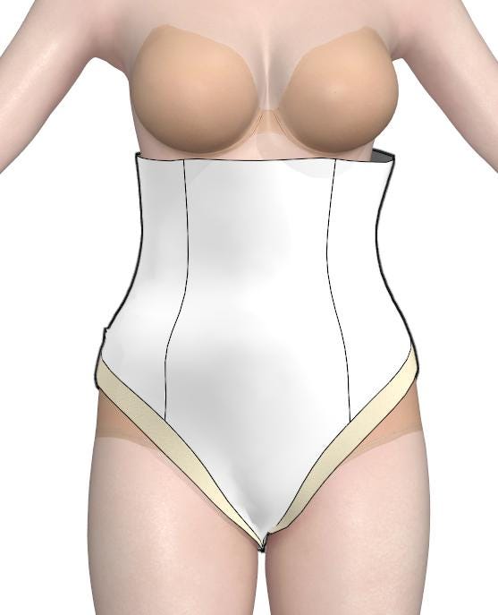 Undercorset & Hood base | Sewing Pattern