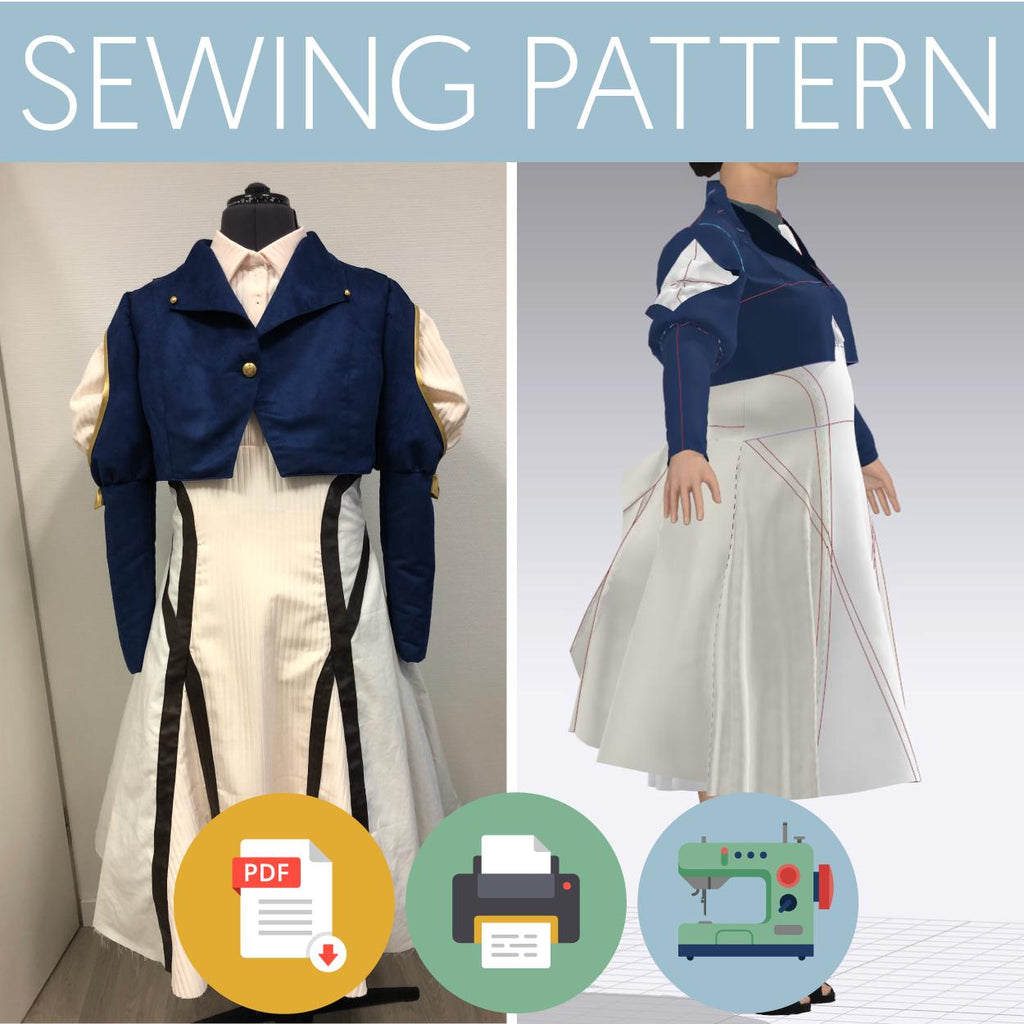 Violet Everg. | Anime Costume | Sewing Pattern