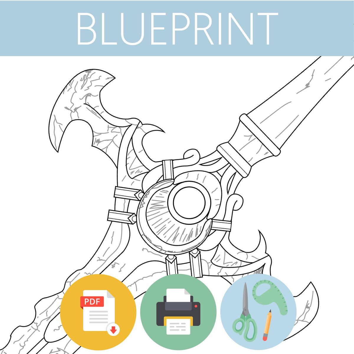 FE3H | Byleth sword of the creator pattern | blueprint