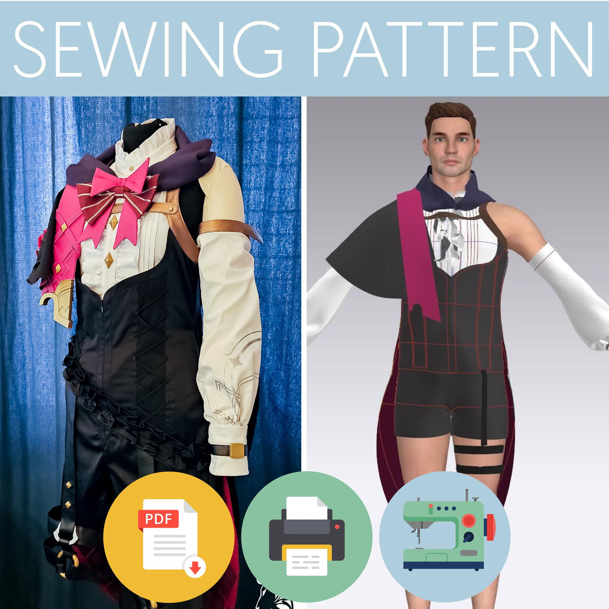 Lyney | Genshin Impact | Sewing Pattern
